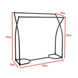 Commercial Clothing Garment Rack Retail Shop in Black - Extra Image