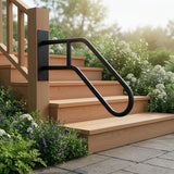 Handrail Steps Railing Outdoor Indoor Metal Rail - Rear View