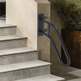 Handrail Steps Railing Outdoor Indoor Metal Rail - Front View