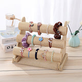 3-Tier Triple Bar Jewellery Display Rack - Close-Up Angle