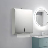 Paper Towel Dispenser Wall Mount Commercial Bathroom - Rear View
