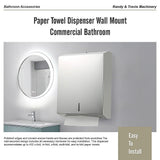 Paper Towel Dispenser Wall Mount Commercial Bathroom - Extra Image