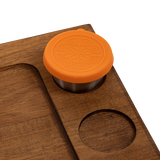 Serving Tray Double Sided Charcuterie Board 8 Sauce Cups Gift - Close-Up Angle