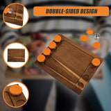 Serving Tray Double Sided Charcuterie Board 8 Sauce Cups Gift - Extra Image