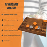 Serving Tray Double Sided Charcuterie Board 8 Sauce Cups Gift - Extra Image