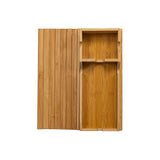 Bamboo Sofa Arm Tray Couch Phone Holder Anti-Slip for Snacks Drinks - 45-Degree Angle