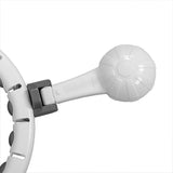 Weighted Hoola Hoop for Adults Weight Loss Exercise 2 in 1 Abdomen Massage Fitness - Close-Up Angle