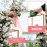 Rose Gold Metal Flower Stand - Side View