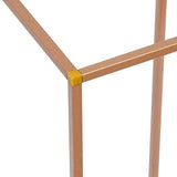 Rose Gold Metal Flower Stand - Low Angle