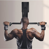 Wall Mounted Pull Up Bar 2 IN 1 Pull Up Dip Bar Station Outdoor Strength Training Home Gym - Front View