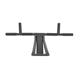 Wall Mounted Pull Up Bar 2 IN 1 Pull Up Dip Bar Station Outdoor Strength Training Home Gym - Low Angle