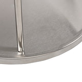 2-Tier Rack Lazy Susan Organiser Steel Kitchen Pantry Cabinet Storage - Close-Up Angle