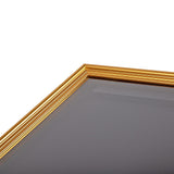 Wall Display/Case Lockable Rack 80cm Football Basketball Jersey Storage Box in Gold - 45-Degree Angle