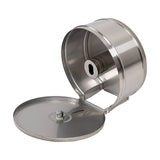 Toilet Paper Towel Dispenser Brushed Stainless Steel Wall-Mounted Bathroom Tissue - Close-Up Angle