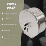 Toilet Paper Towel Dispenser Brushed Stainless Steel Wall-Mounted Bathroom Tissue - Extra Image