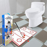Hockey Game Toilet Bathroom Loo Entertainment Gift - 45-Degree Angle