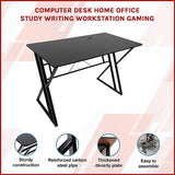 Computer Desk Home Office Study Writing Workstation Gaming - Front View
