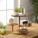 4 Tier Round Dessert Stand Tower Cake Cupcake Display - Low Angle