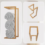 Wall Towel Rack for Rolled Towels Bathroom Storage - Extra Image