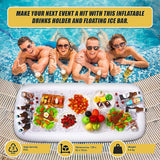 Inflatable Drinks Holder Floating Ice Bar Pool Party - Extra Image