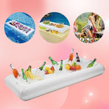Inflatable Drinks Holder Floating Ice Bar Pool Party - Low Angle