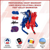 Professional Court Boundary Lines Beach Volleyball Beach Foot Volley Badminton - Side View