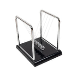 Newton's Cradle Steel Balance Small Pendulum Physics Science - Close-Up Angle