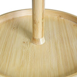 2-Tier Bamboo Lazy Susan Turntable Organizer for Kitchen Counter Cabinet - Top-Down View