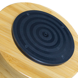 2-Tier Bamboo Lazy Susan Turntable Organizer for Kitchen Counter Cabinet - Rear View