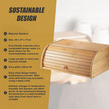 Bamboo Bread Box Kitchen Storage - Extra Image