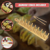 Taco Tray Holder Food Charcuterie Kitchen Gift - Close-Up Angle