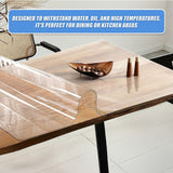 PVC Tablecloth Clear Plastic Cover Protector Mat - Extra Image