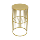 Round Side Table Bedside Bedroom Lounge Furniture - Top-Down View