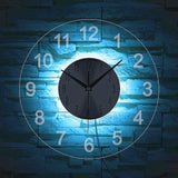 Modern Wall Clock Art - 45-Degree Angle