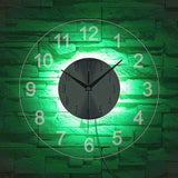 Modern Wall Clock Art - Top-Down View
