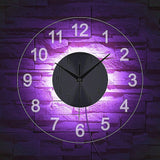 Modern Wall Clock Art - Rear View