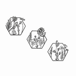 3pc Metal Art Wall Decor