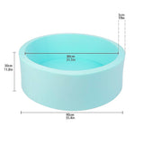 Round Ball Pit Playpen Enclosure Blue - Close-Up Angle