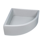 Corner Ball Pit Playpen Enclosure – Safe Grey Play Area for Babies and Toddlers, Indoor or Outdoor
