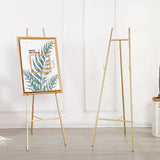 Easel Tripod Metal Painting Wedding Photo Frame Display Bracket Advertising - Front View