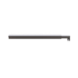70x210cm Glass Shower Screen with Gunmetal U-brackets & Square Pole