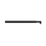 90x200cm Glass Shower Screen with Black U-brackets & Square Pole