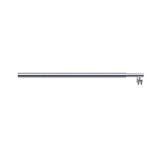 110x210cm Glass Shower Screen with Chrome U-brackets & Round Pole