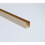 120x200cm Glass Shower Screen with Nickel Wall Channel & Square Pole - Close-Up Angle