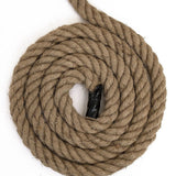 35m 100% Natural Jute Rope Twisted Decking Cord Garden Boating Sash Camping 32mm - Top-Down View