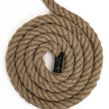 35m 100% Natural Jute Rope Twisted Decking Cord Garden Boating Sash Camping 32mm - Side View