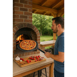 Pizza Paddle Peel Woodfire Outdoor Oven Aluminium - Front View