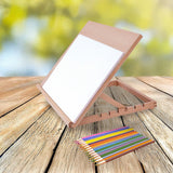 A2 Art & Craft Easel Table Wooden Drawing Board Artist Adjustable WorkStation - Front View
