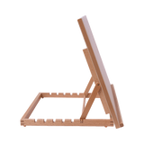 A2 Art & Craft Easel Table Wooden Drawing Board Artist Adjustable WorkStation - Close-Up Angle