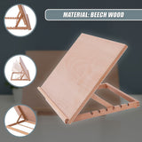 A2 Art & Craft Easel Table Wooden Drawing Board Artist Adjustable WorkStation - Low Angle
